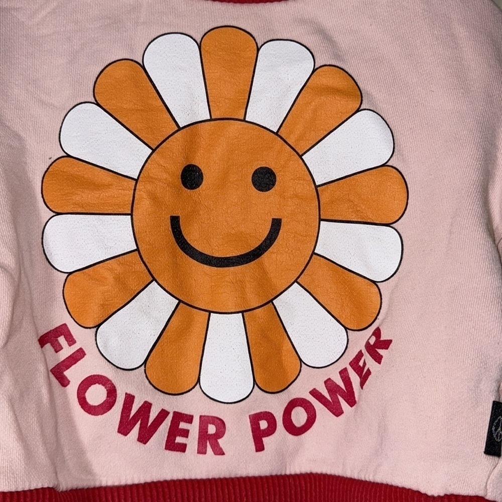 Kip & co flower power graphic sweatshirt girls size 18-24mo - Picture 2 of 7
